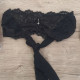 Milena by Paris Γυναικείο μαύρο Sexy Bralette  bandeau με δέσιμο 010158 Black