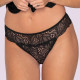 Luna γυναικείο sexy μαύρο brazil εσώρουχο με  Δαντέλα 25850