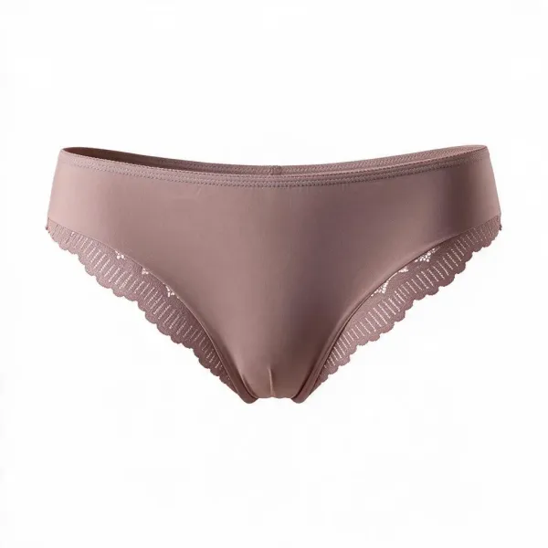 Σλίπ brazil βαμβακερό με δαντέλα στo πίσω μέρος Dyana intimates ροζ 7043 dusty pink