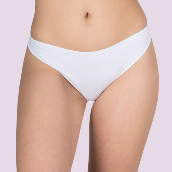 Berrak Γυναικείο Σλιπ Λευκό Invissible laser cut string 11691 white