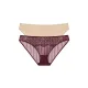 Dorina  Γυναικεία εσώρουχα   brief slip culotte Σετ 1+1 δώρο Μπέζ -μπορντώ το ένα με δαντέλα FXBF0087LA189-2X0493