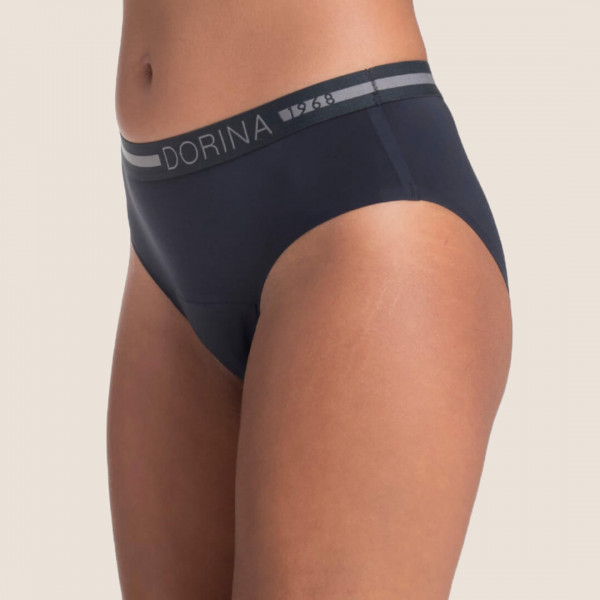 Dorina Γυναικεία Σλιπ Περιόδου- Aκράτειας Μαύρα 2τεμ Hipster Period Panties D000157MI001-2X0010