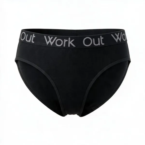 Tress Σλίπ  βαμβακερό με χοντρό λαστιχο ''work out'' logo μαυρο 5525Y black