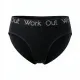 Tress Σλίπ  βαμβακερό με χοντρό λαστιχο ''work out'' logo μαυρο 5525Y black