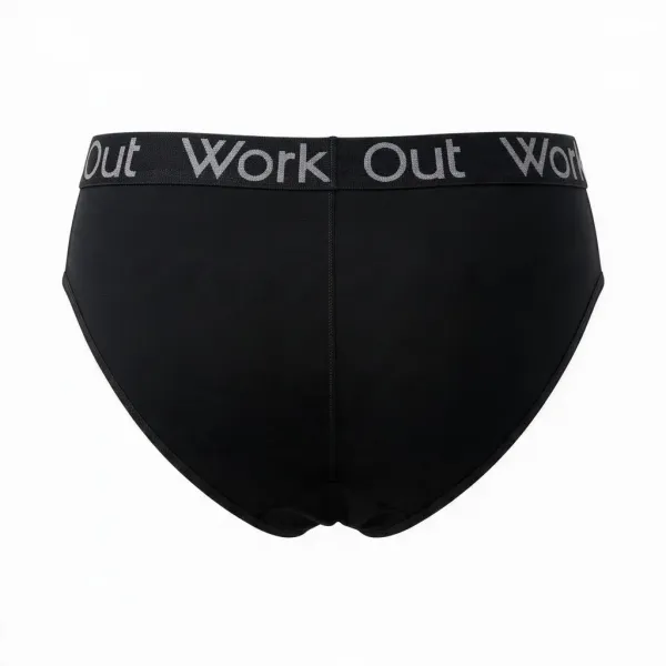 Tress Σλίπ  βαμβακερό με χοντρό λαστιχο ''work out'' logo μαυρο 5525Y black