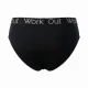 Tress Σλίπ  βαμβακερό με χοντρό λαστιχο ''work out'' logo μαυρο 5525Y black