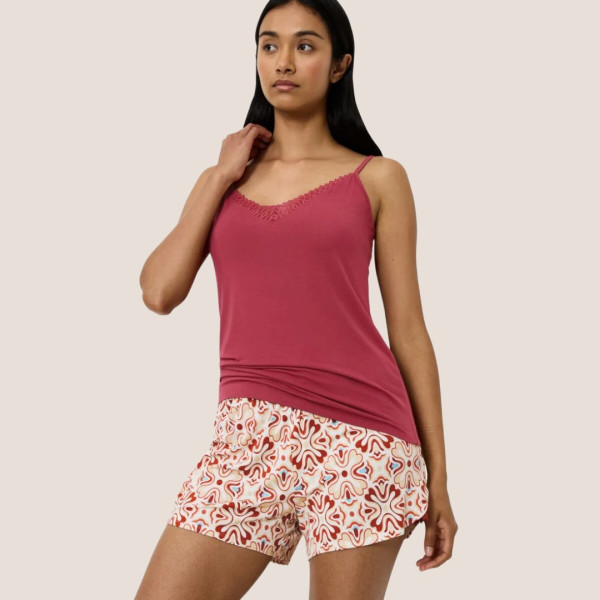 Triumph Γυναικείο Τόπ με ρυθμιζόμενες τυράντες  μπορντώ 10221405-7831