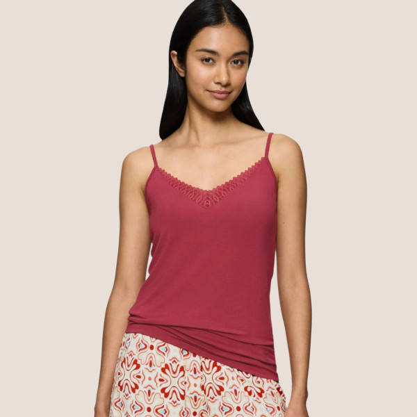 Triumph Γυναικείο Τόπ με ρυθμιζόμενες τυράντες  μπορντώ 10221405-7831