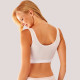 Berrak Γυναικείο εφηβικό Μπουστάκι χωρίς ενίσχυση με ελαστικότητα & ίσια πλάτη Λευκό White 2643 Cotton & micromodal