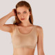 Berrak Γυναικείο εφηβικό Μπουστάκι χωρίς ενίσχυση με ελαστικότητα & ίσια πλάτη beige Μπεζ 2643 Cotton & micromodal