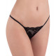 Milena G-String Micro Thin Lace Στρίνγκ Δαντέλα Μαύρο 006310