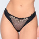 Luna Lucy String Δαντέλα Μαύρο 25200