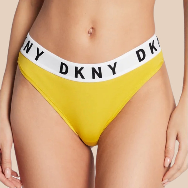 DKNY Γυναικείο Βαμβακερό εσώρουχο Στρίνγκ Κίτρινο  DK4529-I711Y Boyfriend Cozy Thong