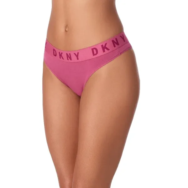 DKNY Βαμβακερό Στρίνγκ  σκούρο Ρόζ DK4529-I604Y  Dark rose Boyfriend Cozy Thong