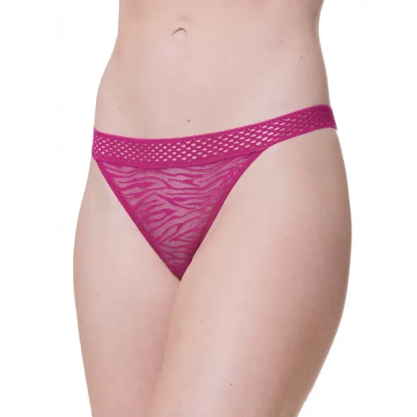 Dorina Γυναικεία εσώρουχα String φουξια- μαυρο 1+1 Δώρο Collection  FXST0003ME021-2X0310