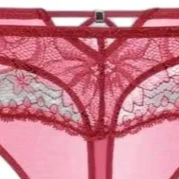 Dorina Jemma slip thong κόκκινο δίχτυ με δαντελένιες λεπτομέρειες FXTH0013LA185-RD0044