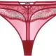 Dorina Jemma slip thong κόκκινο δίχτυ με δαντελένιες λεπτομέρειες FXTH0013LA185-RD0044