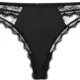 Dorina Hasina slip thong string σατέ μαύρο string με δαντελένιες λεπτομέρειες FXTH0011LA190-BK0001
