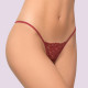 Milena G-String Micro Thin Lace Στρίνγκ Δαντέλα Μπορντό 006310 BORDEAUX