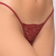 Milena G-String Micro Thin Lace Στρίνγκ Δαντέλα Μπορντό 006310 BORDEAUX