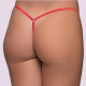 Milena G-String Lace γυναικείο Στρίνγκ Δαντέλα με λουλούδια ανάγλυφα Κόκκινο 006951