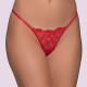 Milena G-String Lace γυναικείο Στρίνγκ Δαντέλα με λουλούδια ανάγλυφα Κόκκινο 006951