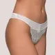 Milena by Paris Γυναικείο String με Τούλι και Χρυσοκλωστή Ψηλόμεσο Εφέ Σμίλευσης Λευκό White 007677