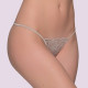 Milena G-String Micro Thin Lace Στρίνγκ Δαντέλα Mπεζ Χρυσαφί  006310