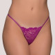 Milena G-String Lace γυναικείο Στρίνγκ Δαντέλα με λουλούδια ανάγλυφα magenta 006951