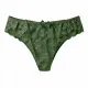 Γυναικείο sexy εσώρουχο κυπαρισσί String με δαντέλα και φιογκάκια στο πίσω μέρος Q8332 green