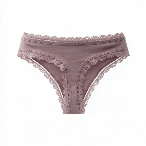 Σλίπ String βαμβακερό με δαντέλα στις άκριες Rosa Juno ροζ 85-825 pink