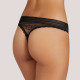 Ysabel Mora γυναικείο εσώρουχο String Μαύρο με δαντέλα πολυτελείας 19679