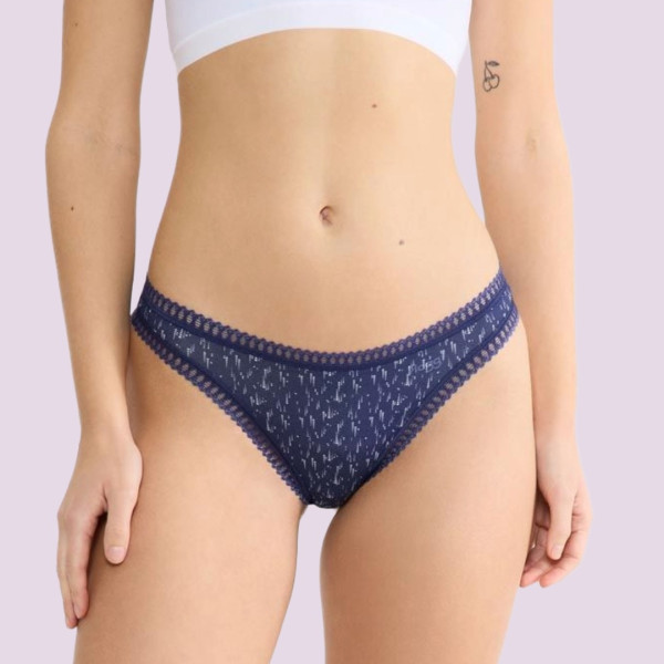 Sloggi Γυναικεία Βαμβακερά εσώρουχα Σλιπ String  3τεμ Οικονομική Συσκευασία Go Crush 10219704 V004