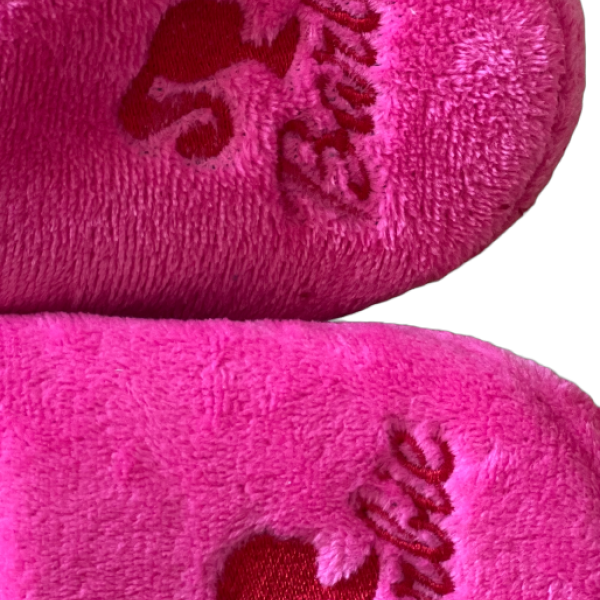  Barbie Παιδικές Ζεστές Παντόφλες Κλειστές Χνουδωτές Φούξια