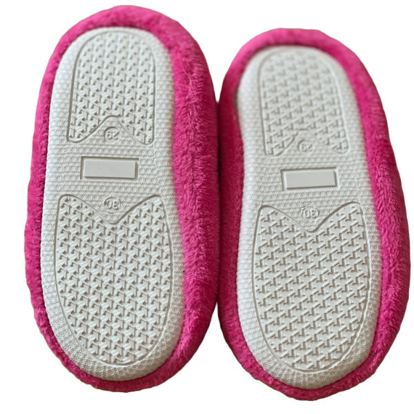  Barbie Παιδικές Ζεστές Παντόφλες Κλειστές Χνουδωτές Φούξια