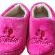  Barbie Παιδικές Ζεστές Παντόφλες Κλειστές Χνουδωτές Φούξια