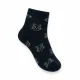 Oemen  Γυναικείες Βαμβακερές fashion κάλτσες μέχρι τον αστράγαλο No35-41 μαύρες με σχέδιο χρυσές γατούλες MY9002 BLACK