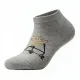 Oemen  Γυναικείες Βαμβακερές fashion κάλτσες μέχρι τον αστράγαλο No35-41 γκρί με σχέδιο γατούλα MY9003 GREY CAT