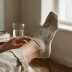 Oemen  Γυναικείες Βαμβακερές fashion κάλτσες μέχρι τον αστράγαλο No35-41 χρυσές-μεταλλιζέ  με σχέδιο γατούλες MY9002 GOLD CATS 