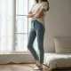 Oemen  Γυναικείες Βαμβακερές fashion κάλτσες μέχρι τον αστράγαλο No35-41 λευκές με σχέδιο γάτες  MY9003 CATS DANCING