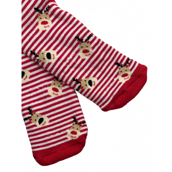Happy New Year Socks Χριστουγεννιάτικo Δώρο Κάλτσες Ρούντολφ  2023. RUDOLF