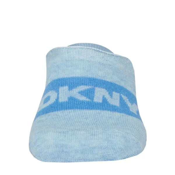 DKNY Γυναικείες Βαμβακερές χαμηλές Κάλτσες no show socks Σετ 3τεμ διάφορα χρώματα ροζ,γκρι,γαλάζιο  S4-0424 Νο 37-40