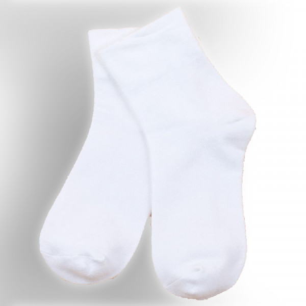 Oemen  Γυναικείες Βαμβακερές Λευκές μονόχρωμες Κάλτσες μέχρι τον αστράγαλο RP962