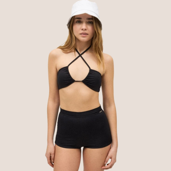 Ysabel Mora Γυναικείο Μαγιό Slip  Σόρτς Μαύρο  Swimwear Summer Collection 82870 BLACK