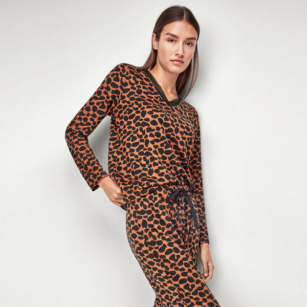 Gisela  Γυναικεία Πυτζάμα Πολυτελείας Βισκόζη Animal Print 2.20064S AW23