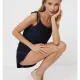 Aruelle Γυναικείο Καλοκαιρινό Σετ Πυτζάμα Babydoll τιραντάκι ρυθμιζόμενο και σορτς σε στυλ σατεν 100% βισκοζη μπλέ σκουρο CRESSIDA