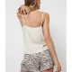 Aruelle Γυναικείο Καλοκαιρινό Σετ Πυτζάμα Babydoll 100% Viscose το Top & σόρτς σε μοντέρνα animal print σε εκρού χρώμα ΜΑΝΙ