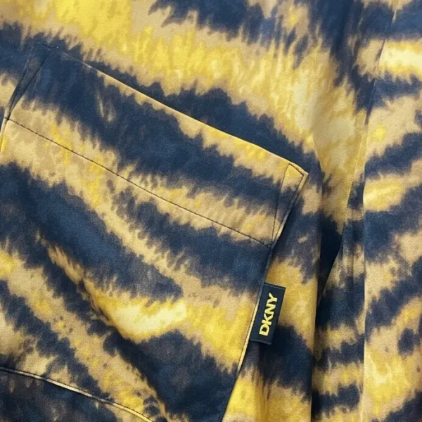 DKNY Γυναικείο set Σατέν πιτζάμας λεοπάρ πουκάμισο με κουμπιά &  παντελόνι YI80061
