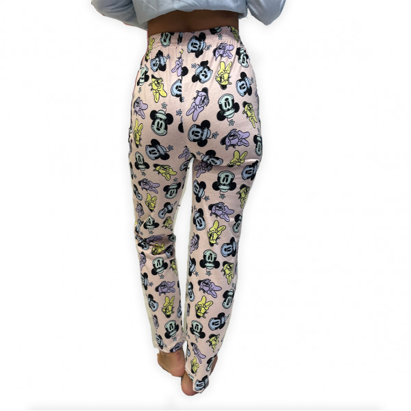 Γυναικείο Παντελόνι Πυτζάμας Βαμβακερό Mickey Mouse Ρόζ Mix and Match MICKEY PANTS