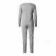 Mihra homewear γυναικεία χριστουγεννιάτικη γκρί grey  βελουτέ πιτζάμα πολυτελείας με φανταστικές κεντημένες νιφάδες χιονιού Let it snow 19102-22